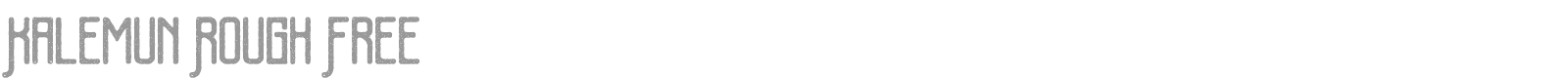 Kalemun Rough Free font preview